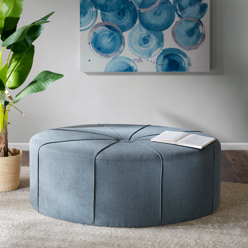 Latitude Run® Telly 48.5" Wide Tufted Oval Cocktail Ottoman & Reviews